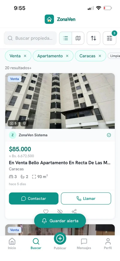 App móvil de ZonaVen